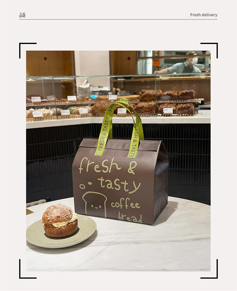 Brown Insulated Tote Bags 🥡 – Reusable Non-Woven Food Delivery Pouches for Hot and Cold... - SKU ITB01015 - UGI Packa...