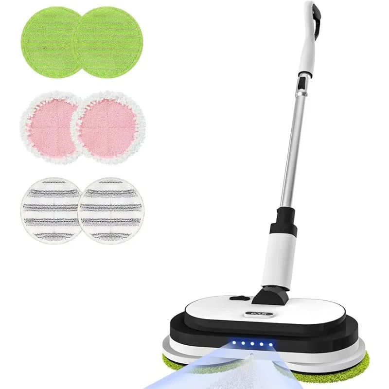 

Cordless floor cleaner with LED headlight and water spray, removable battery up to 60 minutes,dual motors, with 300ml water tank