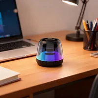 Magnetic Wireless Phone Stand Gaming Speaker – MagSafe & Android Compatible, IPX5 Waterproof, RGB Lighting, Metal Surface Mount