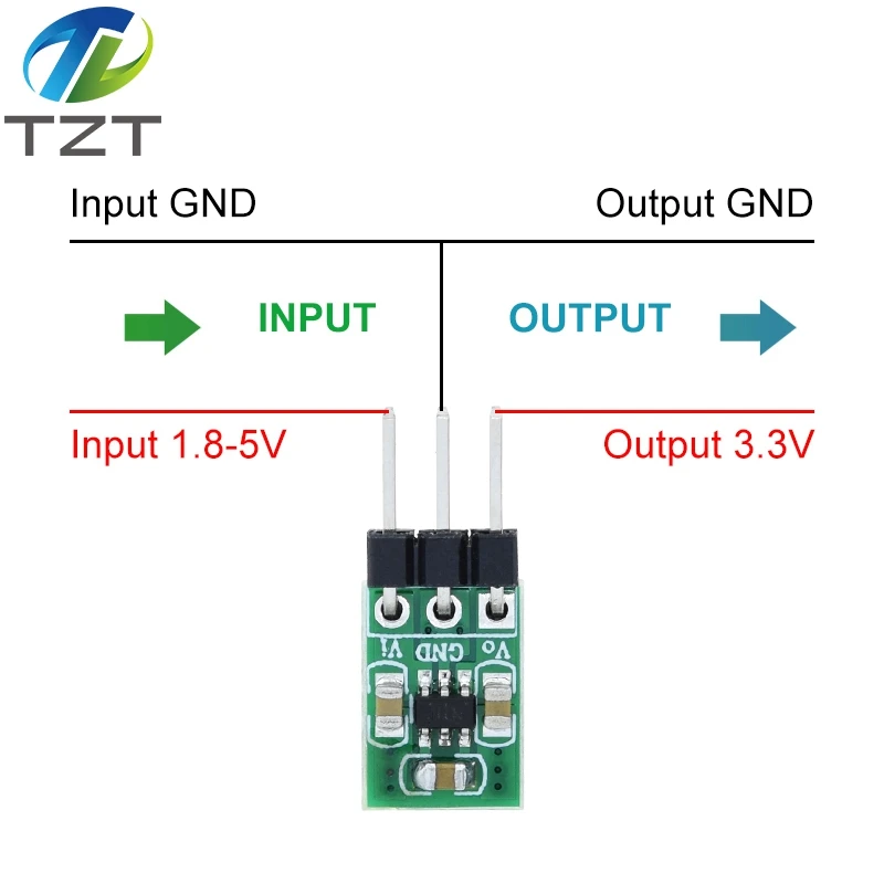 1/3/5PCS Mini 1,8V 3V 3,7V 5V zu 3,3V Boost & Buck Low Noise Modul regulieren Ladung 2 in 1 DC/DC Konverter