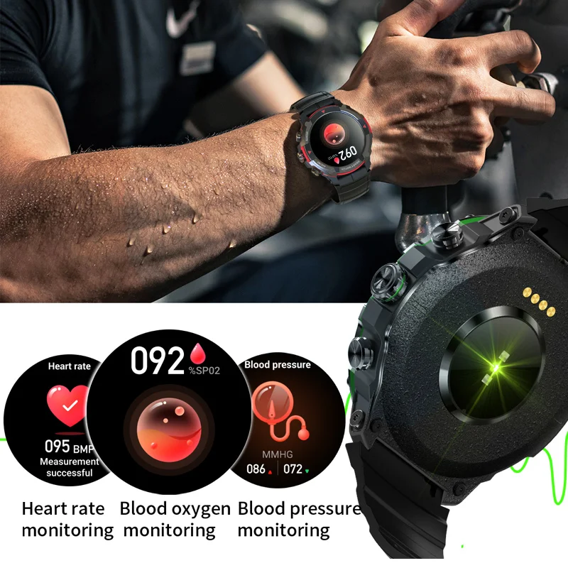 Smart watch MASX MOSS Ⅱ smart watch 1.43'' AMOLED Display 420mAH bluetooth call Military-grade Toughness Waterproof Sport watch men