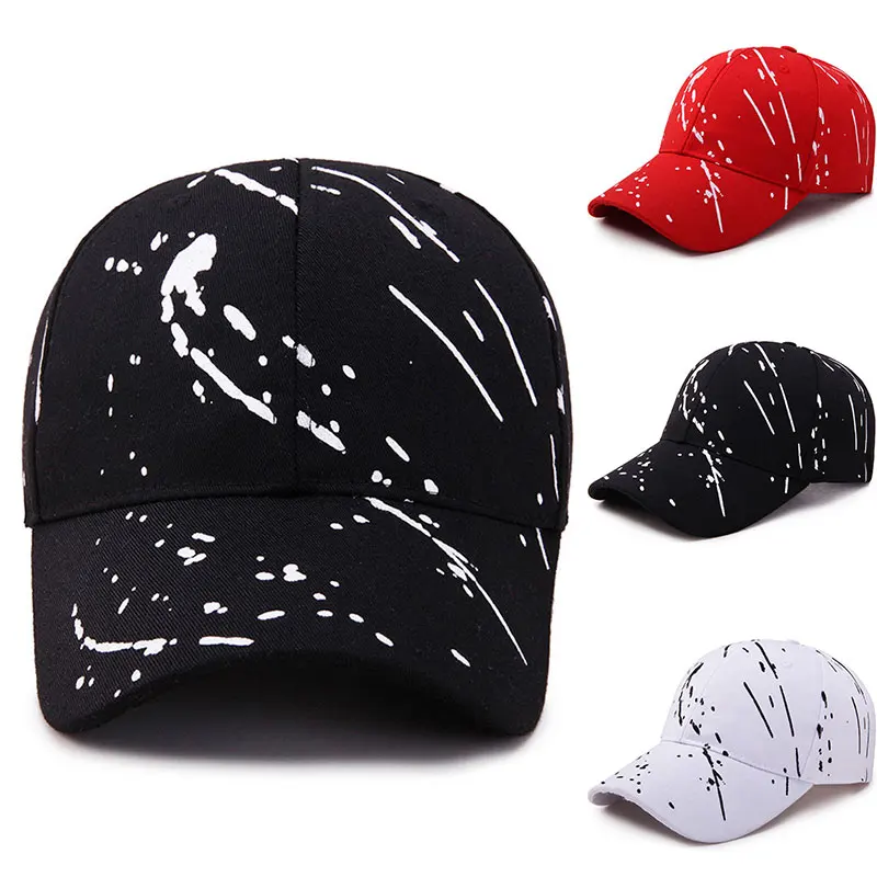 Personality Graffiti Baseball Caps Summer Sun Hats Korean Version Stylish Peaked Caps Casual Neutral Hat Outdoor Golf Cap 1