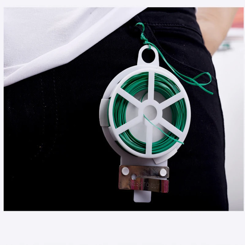 Ligne De Fil De Fer Enduite De Plastique Pour Jardin, Plante Grimpante, ULfixe, Support Rapide, 1 Pièce