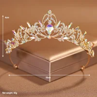 Bridal Headwear Full Of Baroque Atmosphere Classical Gold-colour Ladies' Crown For Wedding Bride And Girl Birthday - Image 4