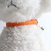 Macaron Color Cute Pet Cat Collar, Elastic Webbing Cat Collar Adjustable PU Color Small Collar with Bells for Puppies and Cats 3