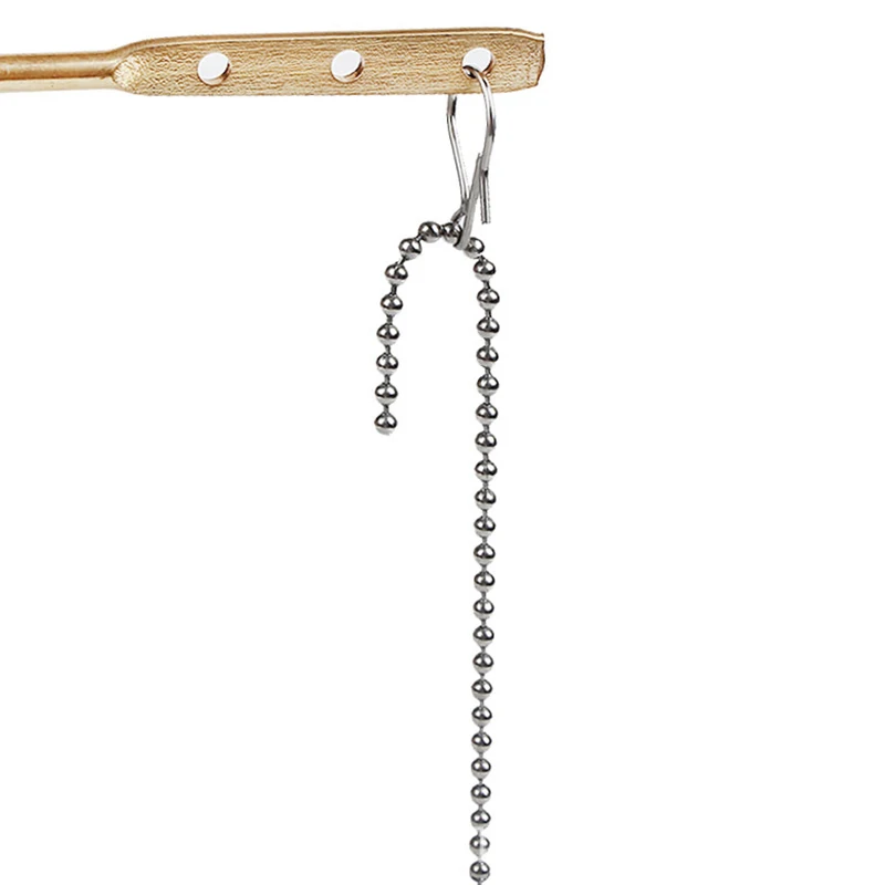 Bathroom Hardware Accessories 1PC Toilet Flapper Chain Stainless Steel Connector with C-shape Ring S-hook 27.5cm Toilet Handle Lever Lifting Repairing Parts