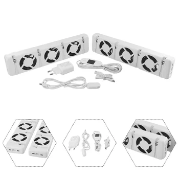 1 Set Radiator Fan Smart Radiator Booster Extension Set Ventilator Fan Promote Hot Air Circulation Warm Home Automatic On Off 1