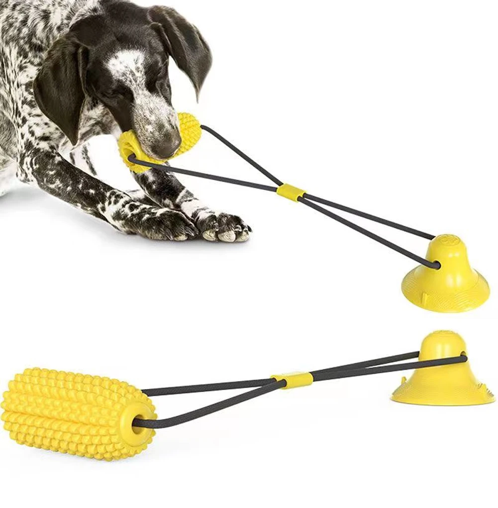 

Big Dog Toys Corn Molar Toy Sucker Rally Training Toy Elastic Rubber Chew Toy Large Pet Dog Floating Toys Resistance To Bite