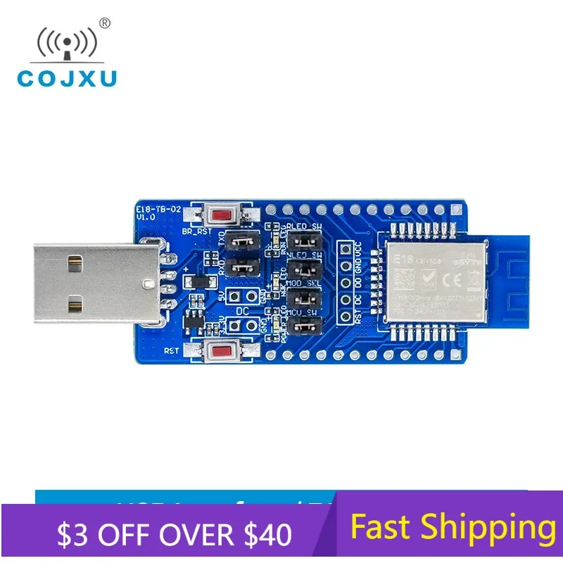 CC2530 USB to TTL UART CH340G Test Board Kit ZigBee Module 2.4GHz E18-TBL-01 For E18-MS1-PCB