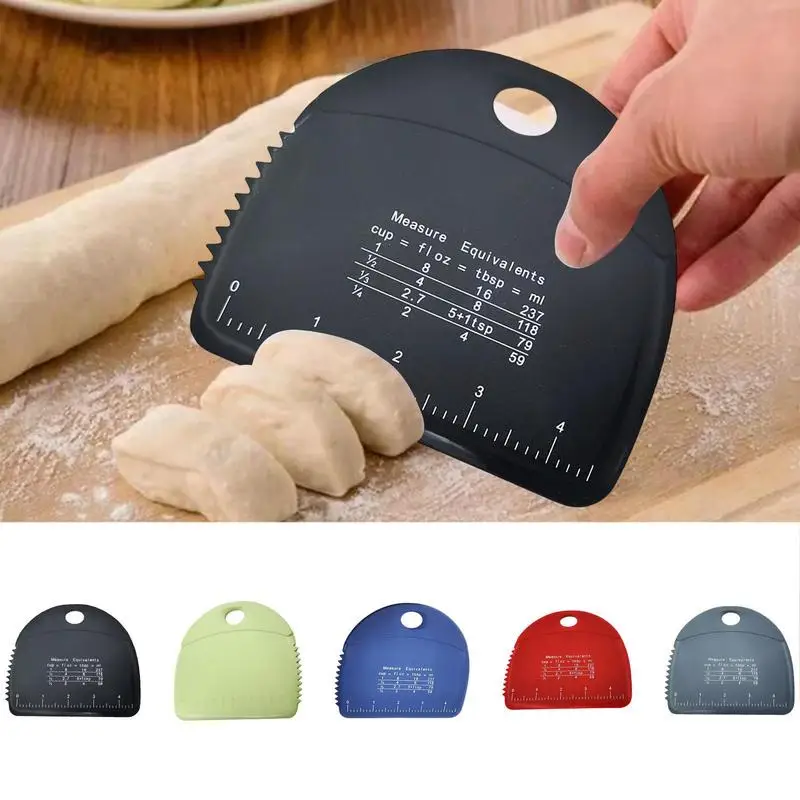 Dough Scraper For Baking Silicone Dough Slicer With Measuring