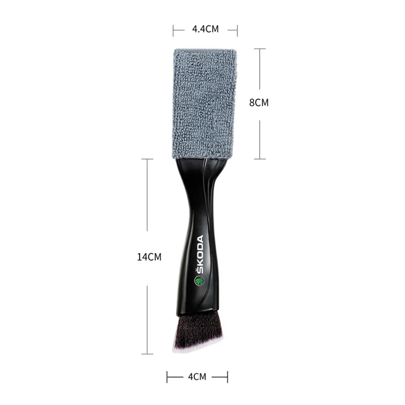 2 In 1 Car Cleaning Brush Remove Dust Tools Interior Skoda Octavia Rapid Kodiaq Superb Karoq Scala Fabia Kamiq Enyaq iV car cleaning tools