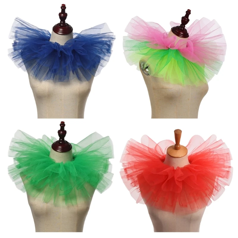 Cravate Réglable Victorien - Faux Col Froncé - Écharpe Ras Du Cou Avec