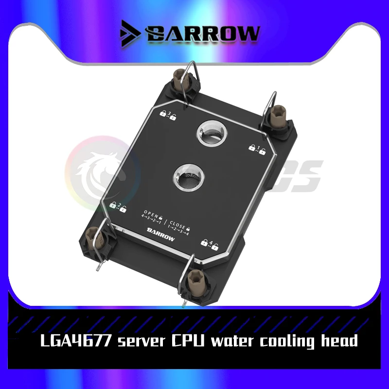 

BARROW Intel LGA4677 Server Watercooler CPU Split Water Cooling Block AI Cloud Computing LTPA-4677