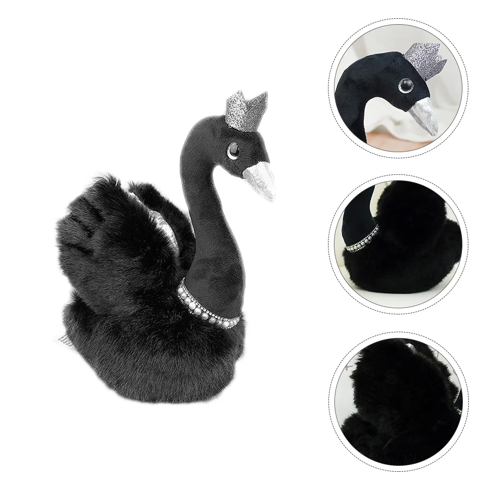 

Black Swan Stuffed Dogs for Kids Plush Gift Toy Adorable Household Newborn
