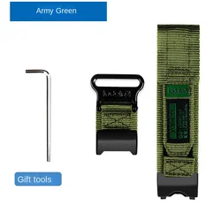 Canvas Nylon Watchband Bracelet - Men's Outdoor Sports Strap (Army green)