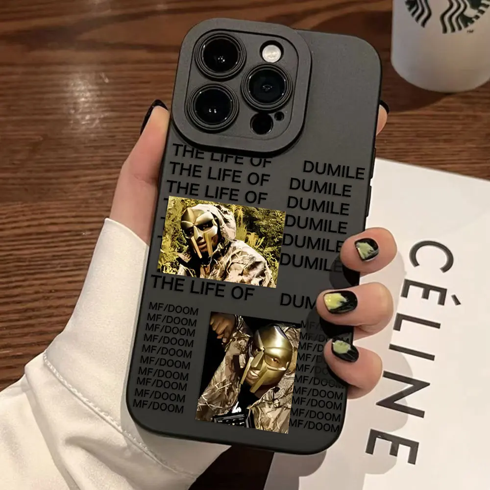Stylish MF DOOM Inspired Silicone Phone Case