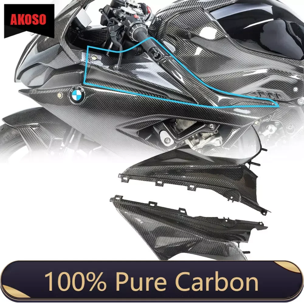 

100% 3K Full Carbon Fiber Motorcycle Front Side Panels DashBoard Fairings Kit For BMW S1000RR M1000RR 2024 2020 2021 2022 2023