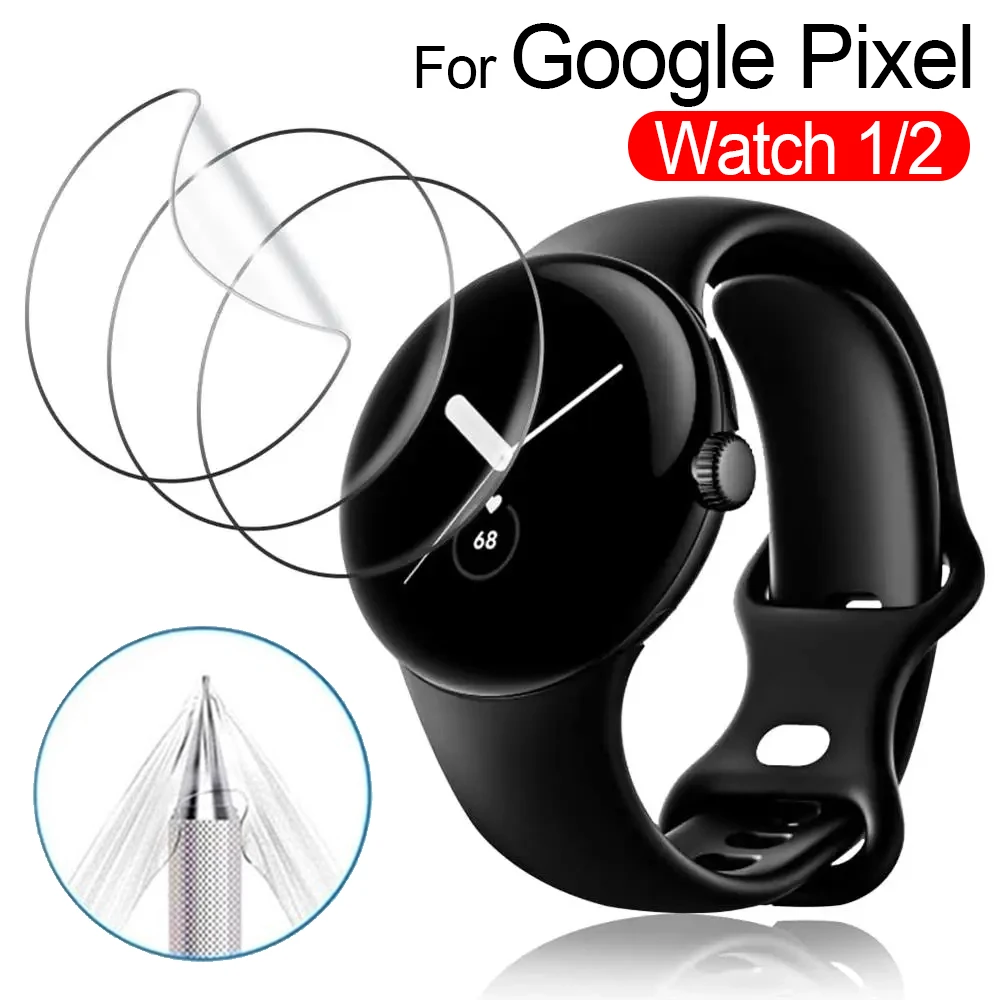 

For Google Pixel Watch 1/2 Smartwatch HD Clear Screen Protector Full Cover Anti-Scratch Soft Hydrogel Films Not Tempered Glass