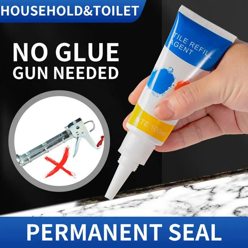 

100ml Grout Filler Tube 1PC Professional Tile Gap Repair Agent White Tile Refill Grout Pen Grout Repair for Bathroom and Shower