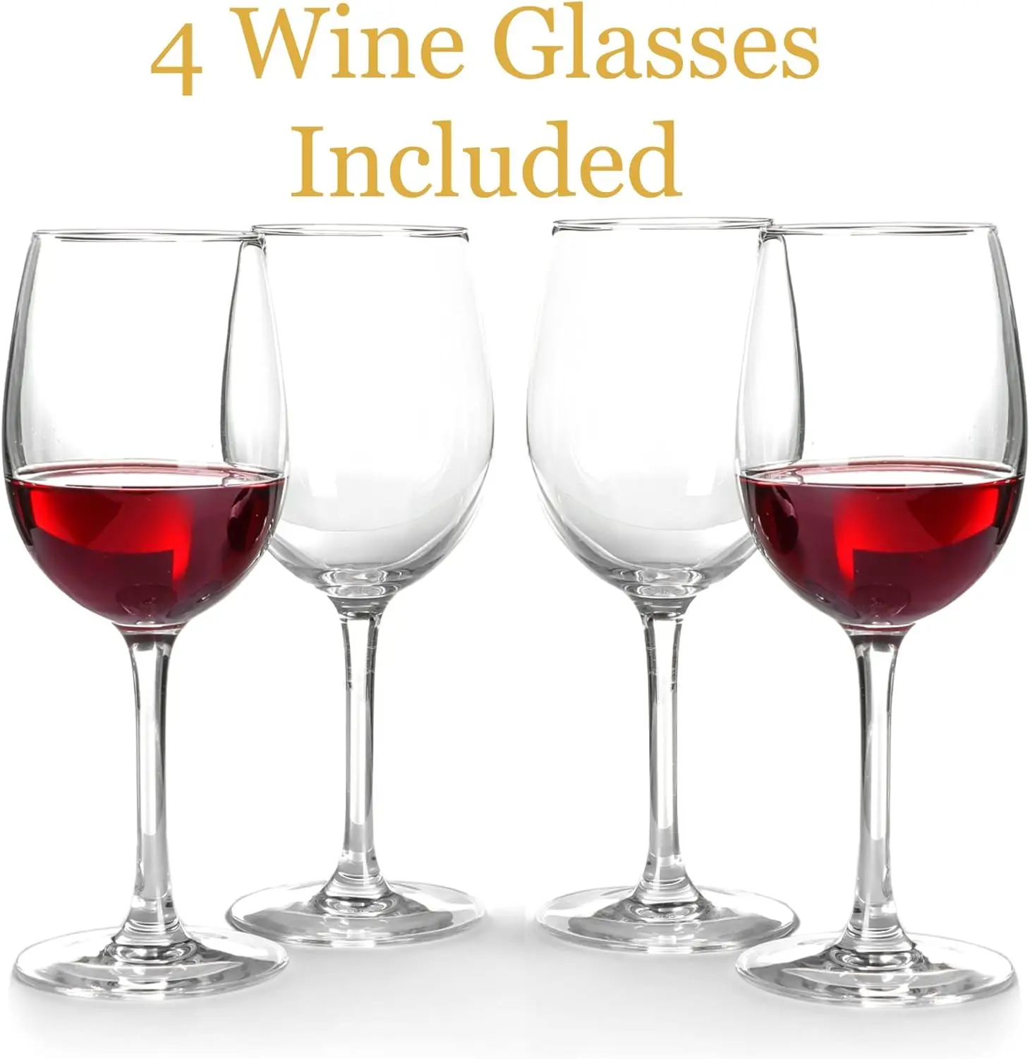 Wall Mounted Wine Rack - 4 Wine Glasses Included - Glasses & Bottle Gifts for Mom It's Moms Turn to