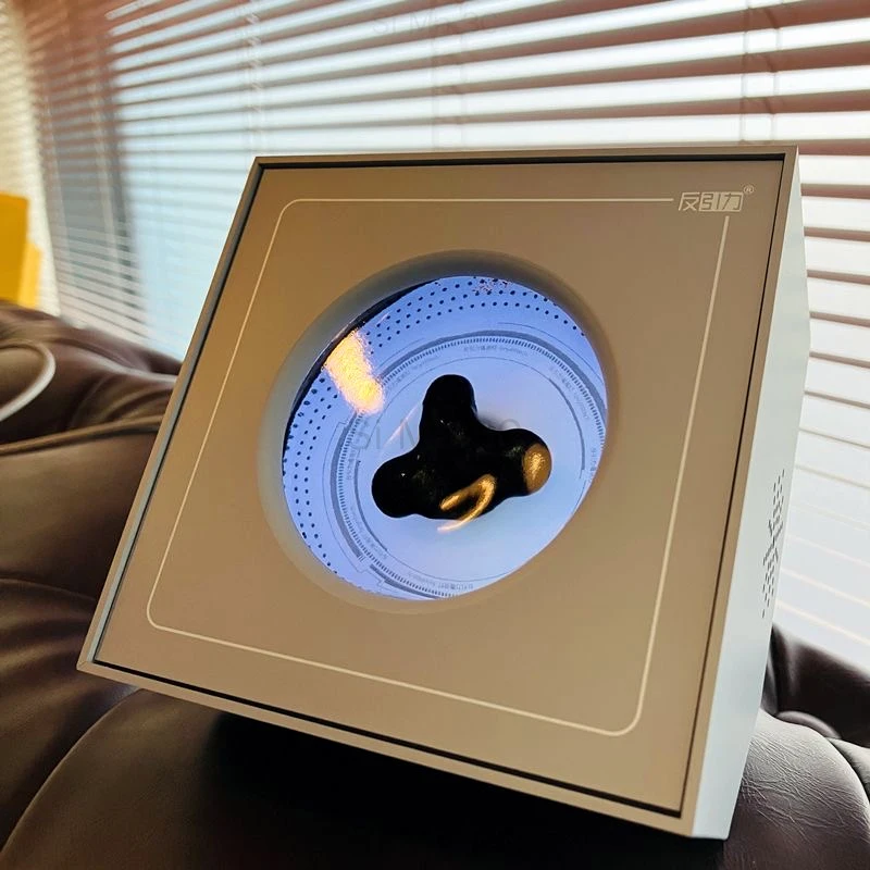 Magnetic Fluid Venom Pickup Music Rhythm Light Portable Visual Music Pickup RGB Ambient Light Desktop Speaker Companion Sensor