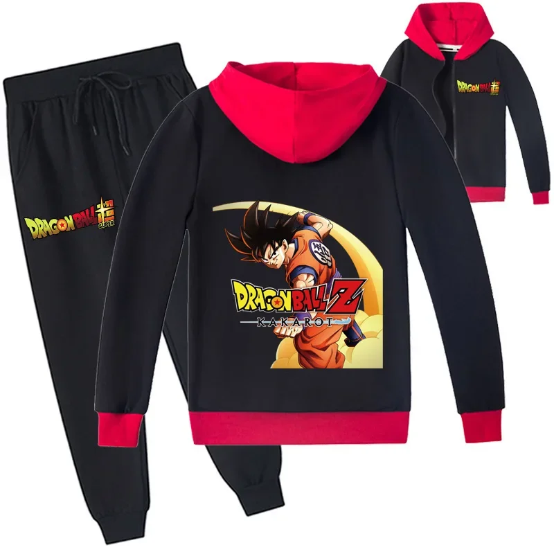 

Детская одежда, модная рубашка на молнии с драконическим жемчугом + брюки, комплект одежды для детей от 1 до 12 лет, Свитшот