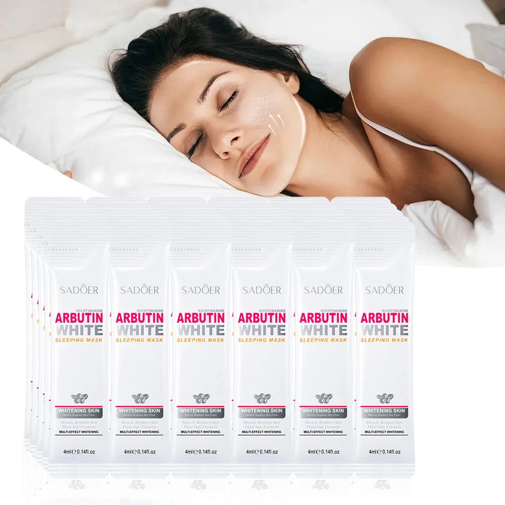 30pcs Niacinamide Arbutin Sleeping Facial Masks Firming Brightening Face Mask skincare No-wash Sleep Facial Masks Skin Care