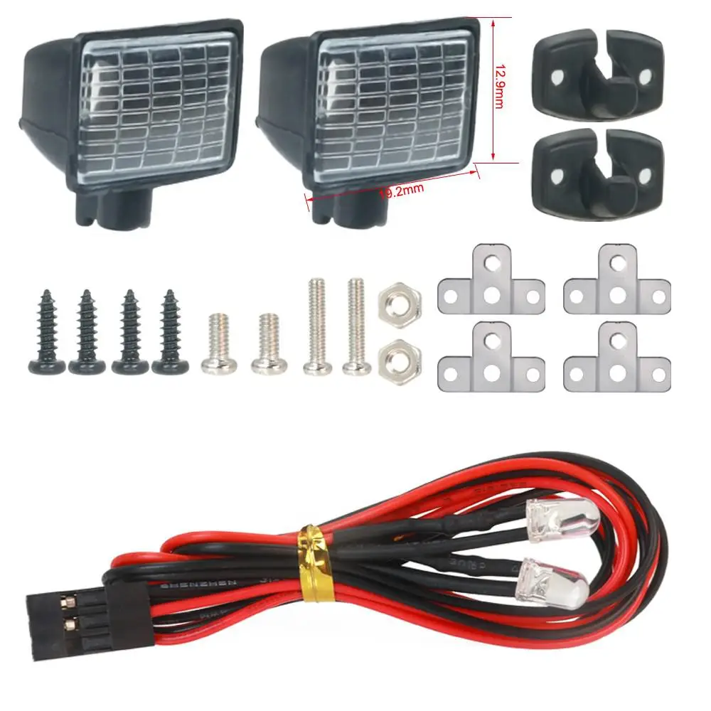 INJORA RC Auto Luci LED Luinose Faretto del Faro per 1/10 RC Crawler INJORA RC Auto Luci LED Luinose Faretto del Faro per 1/10 RC Crawler