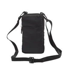  Universal Phone Shoulder Holster Bag For IPhone12 Pro Mini Mobile Pouch Protector Waist Pouch Check Canvas Zipper Fanny Pack 