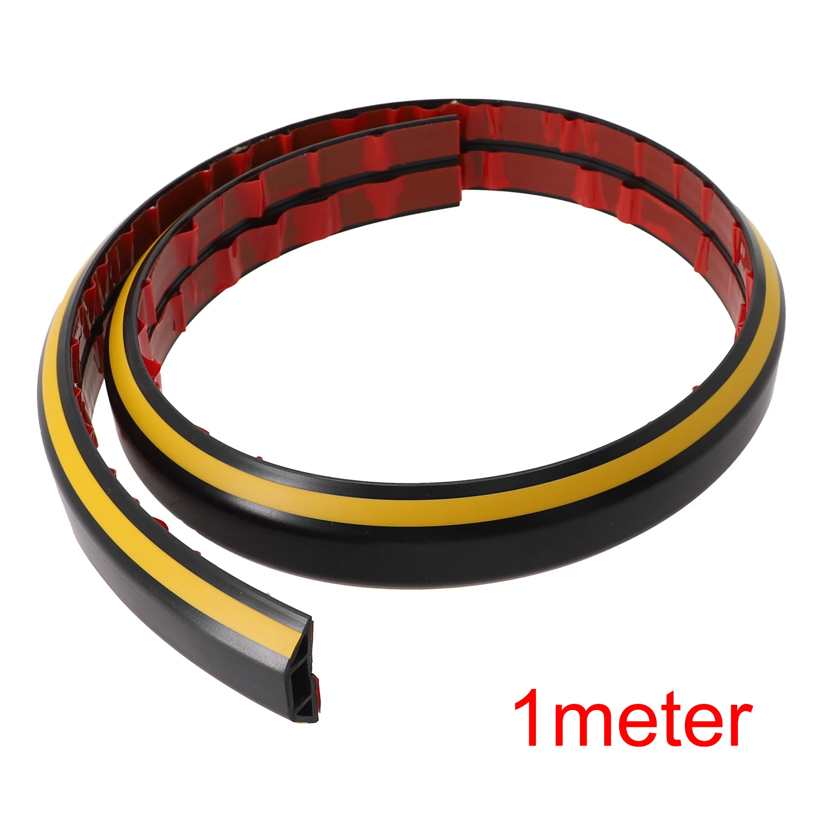 

1M Heavy Duty Floor Yellow Jacket Covers Cables Protection Cover Rubber Trunking 50mm Soft PVC Cable Protectors Electrical