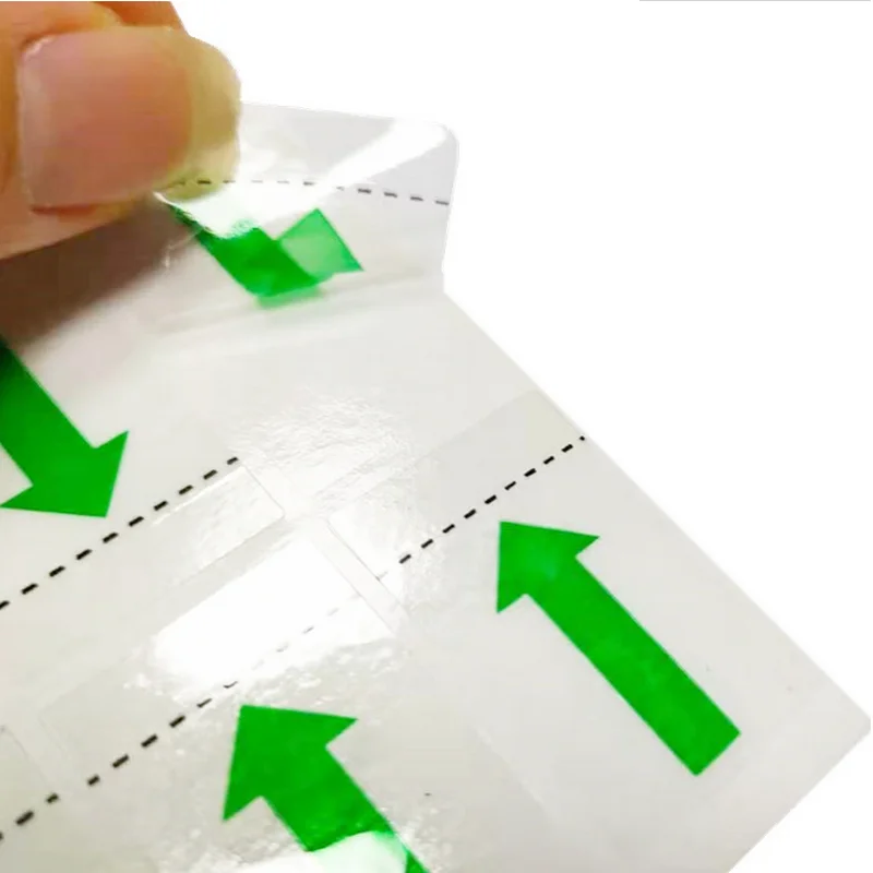 

100pcsTransparent non-marking hand-tear sticker arrow label direction indication removable self-adhesive