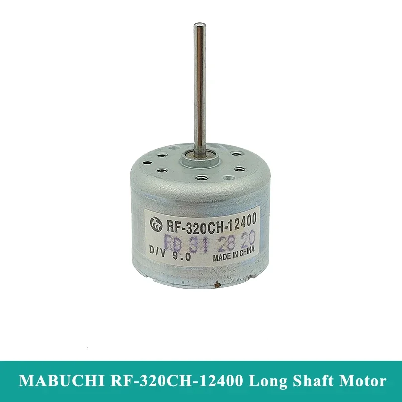 MABUCHI RF-320CH-12400 미니 RF-320 DC 모터 6V/9V/12V 마이크로 24mm 원형 스핀들 22mm 긴 샤프트 DIY DVD 플레이어용 원형 스핀들