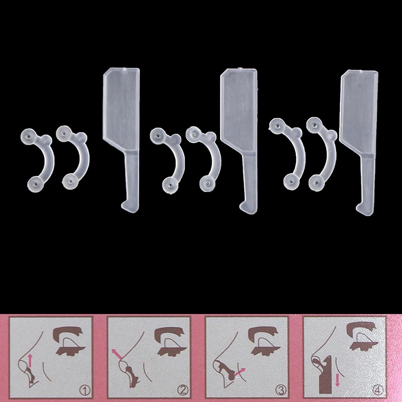 Beauty Nose Up Lifting Bridge Shaper Massage Tool 6PCS 3*Sizes No Pain Nose