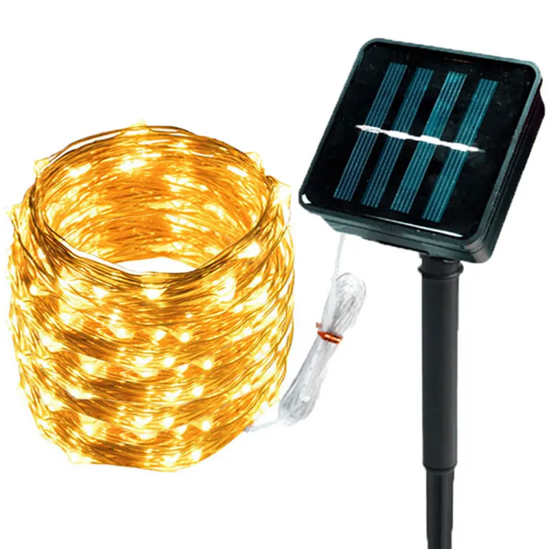 

Solar LED Fairy String Lights Battery Operated LED Copper Wire String Lights Outdoor Waterproof Bottle Light for Bedroom Decor