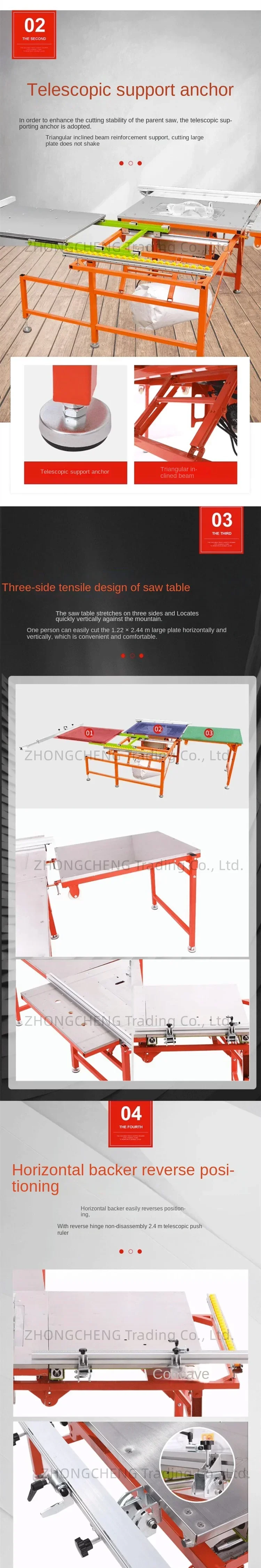 New Electric Dust-free Saw Table Woodworking Push Table Dongwei Mother-saw Brush