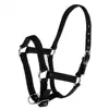 Adjustable Nylon Webbing Equestrian Western Horse Halter Horse Riding Wear Black L 5