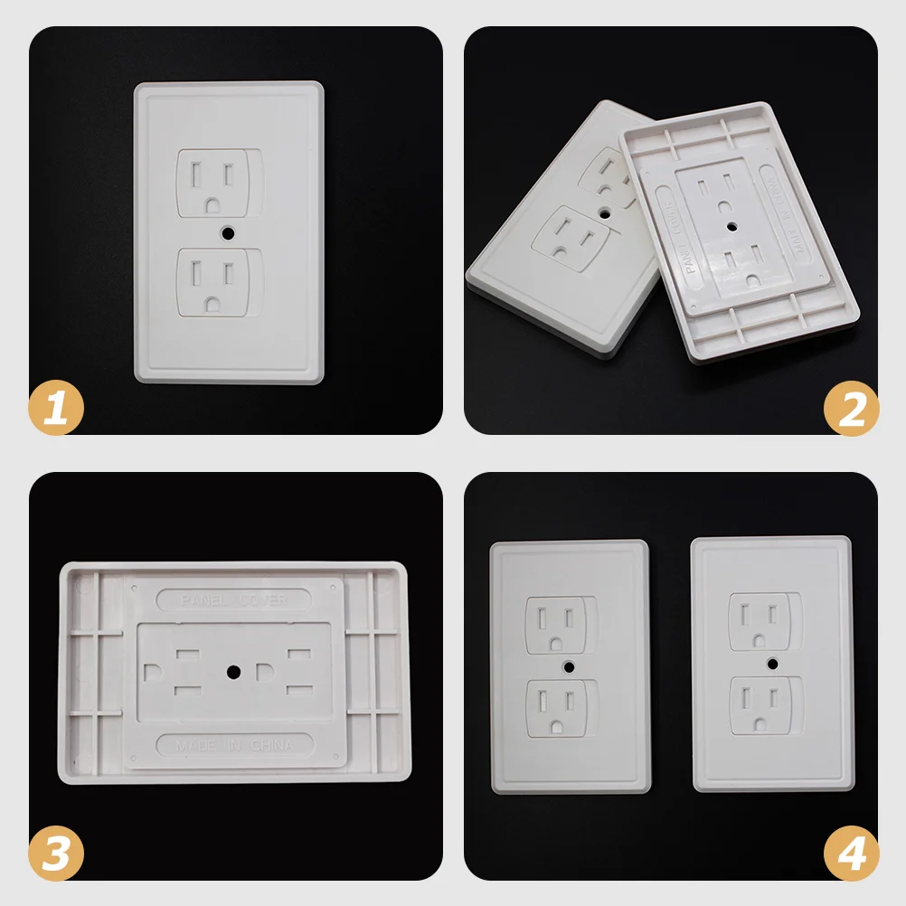 전기 충격 방지 소켓 커버,  안전 콘센트, USB 벽 플러그 플레이트, 자동 폐쇄, 6 개
