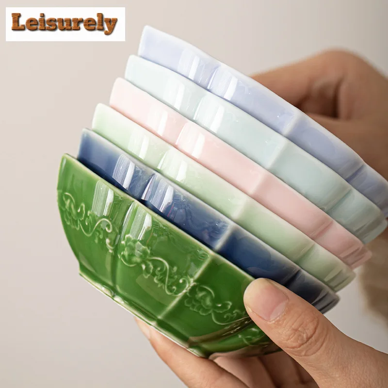 Creative Crabapple Dragon Pattern Fruit Dishes Handmade Plates for Food Household Hospitality Dishes Tea Ceremony Decoration