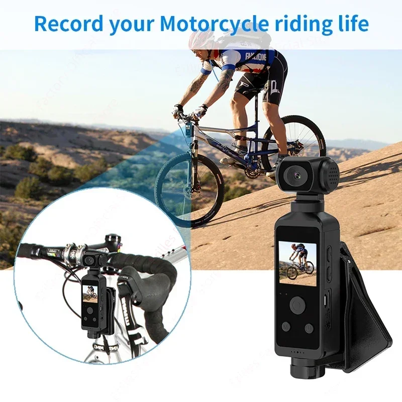 4K Ultra HD Pocket Action Camera 270° Rotatable Mini Wifi Sports Camcorder Waterproof Case Helmet Travel Bicycle Driver Recorder 5