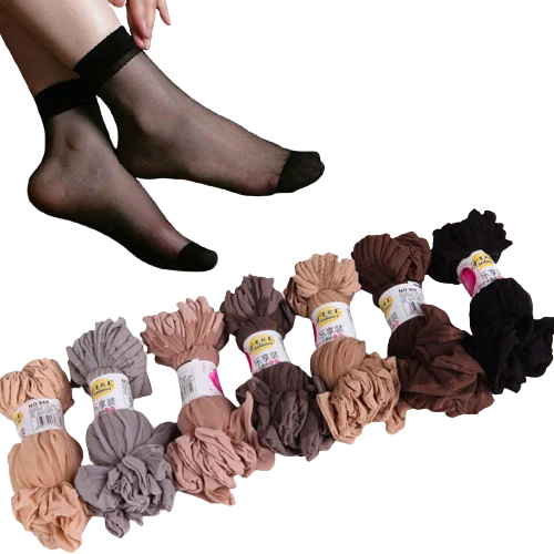 

10 Pairs Ladies Ultra Thin Invisible Socks Spring/Summer Velvet Transparent Stockings One Size Men's and Women's Underwear