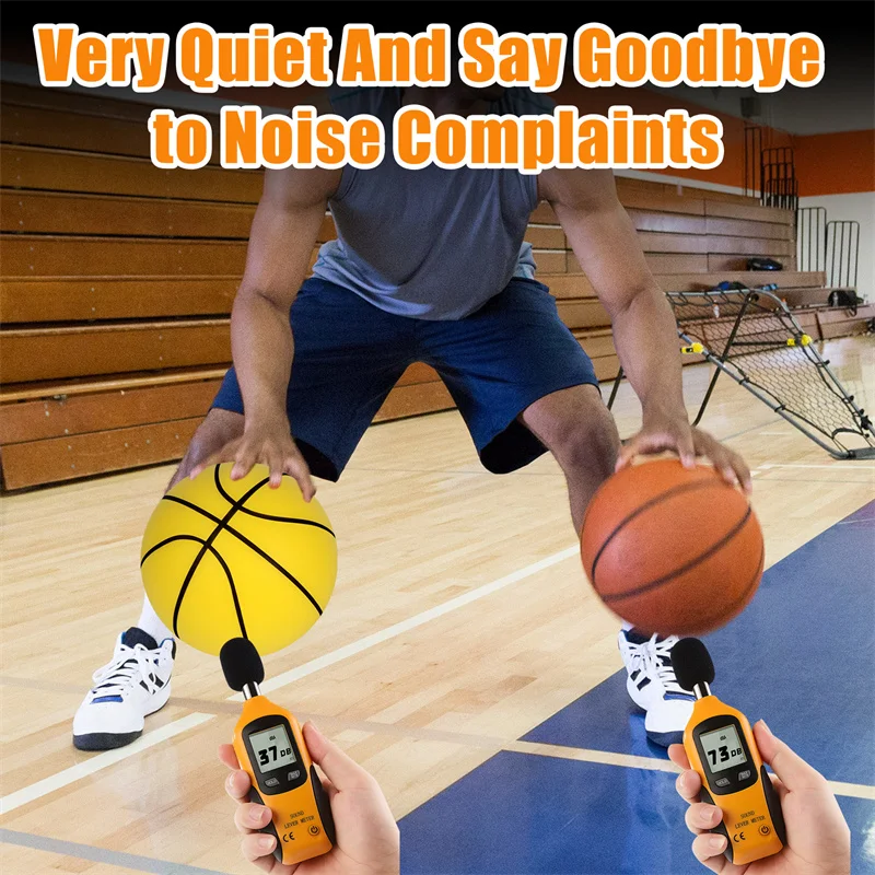 New Upgraded Version Silent Basketball 24cm High Density Foam Bouncing Mute Basketball Indoor Bounce Ball Children Sport basketball balls