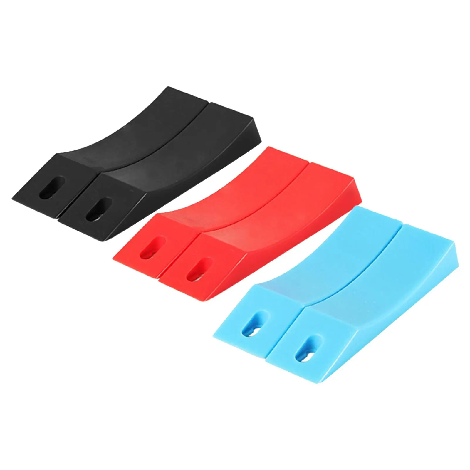 

2 Pieces Wear Resistance Lightweight Multifunction Soft Texture Bracket Silicone Barbell Wedge Barbell for Dumbbell Rack