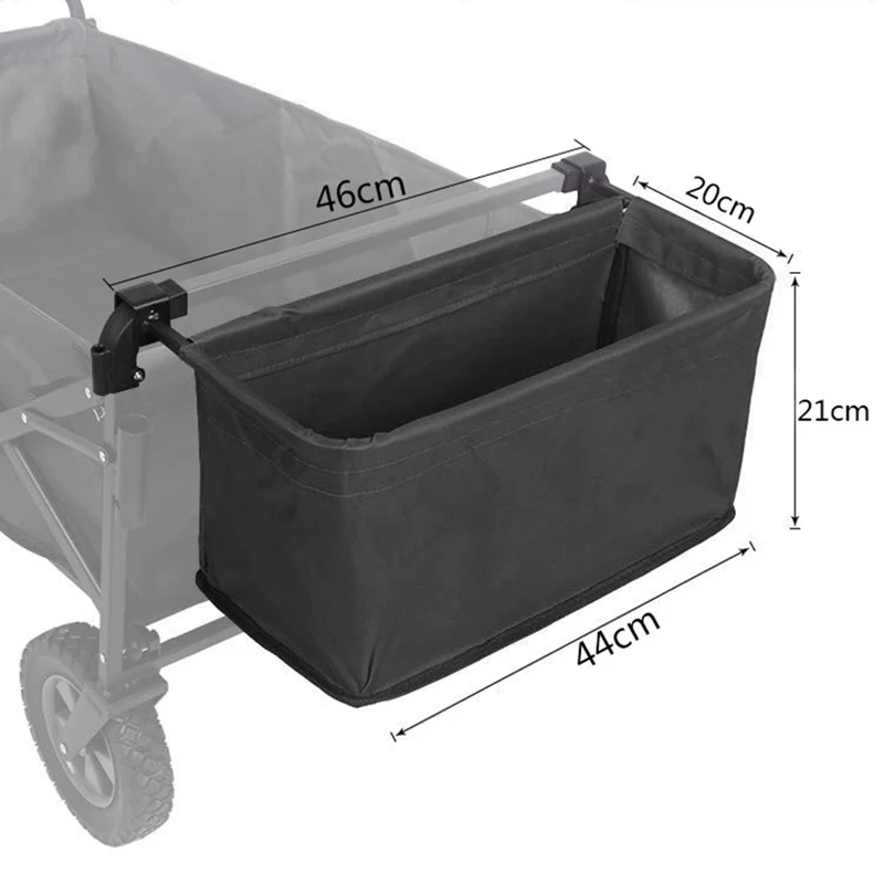 Wagon Cart Tail Bag Beach Wagon Cart Accessories Portable Hand Push Pull Basket Storage Bag