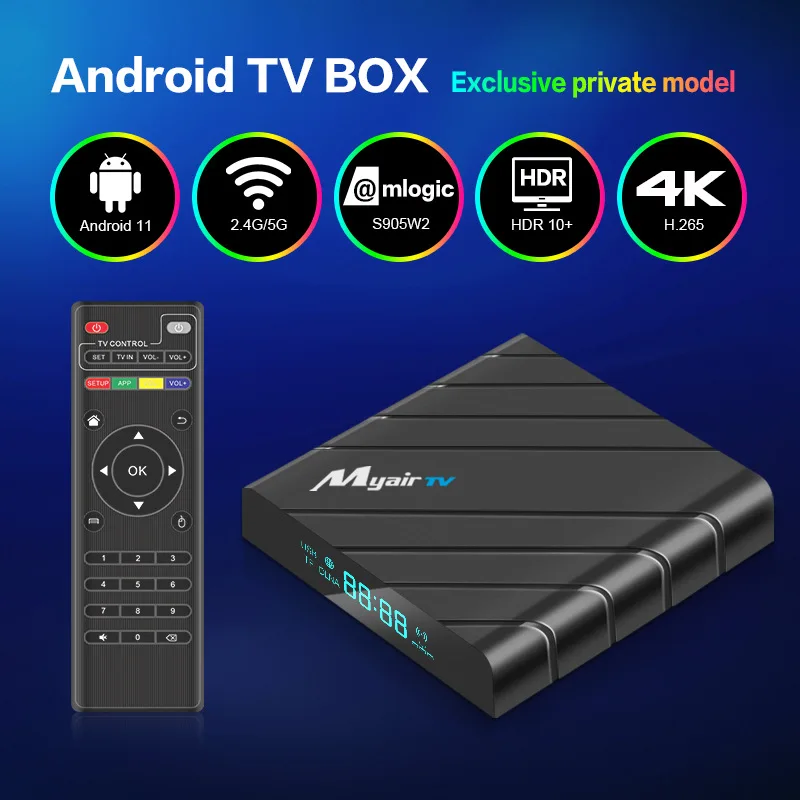 

Android Box 4K HD Bluetooth TV Box Dual Band Android10 Set Top Box