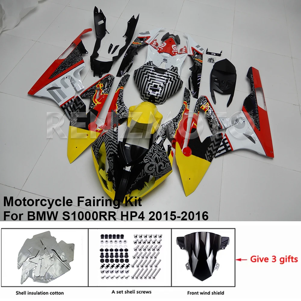 

Для BMW S1000RR 2015-2016 обтекатель R/Z S6RB02 комплект кузова мотоцикла декоративная пластиковая защитная пластина Аксессуары Корпус