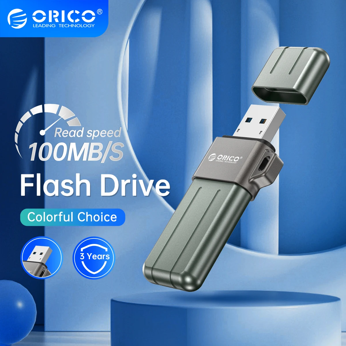 ORICO-USB 3.2 USB 플래시 드라이브, 32GB 64GB 128GB 256GB 펜 드라이브 메모리 스틱 금속 U 디스크 다양한 색상-C 타입 USB A