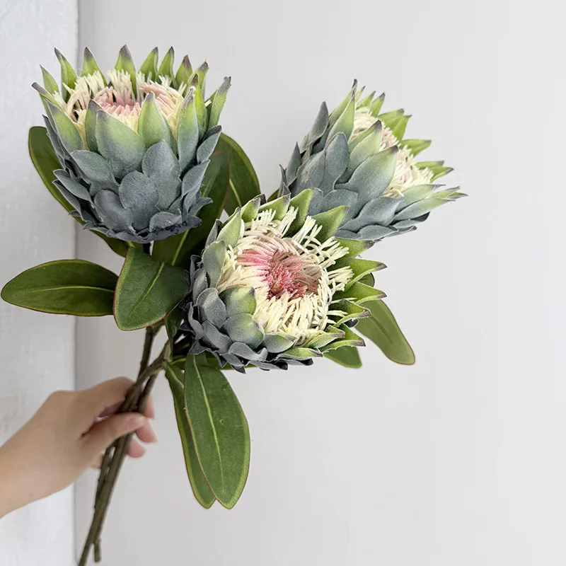 Hochwertige große künstliche Artichok-Blumendekoration, simulierte Kaiserblume, südafrikanische Bodhi-Blume, Hochzeit, Heimdekoration – Detail 9