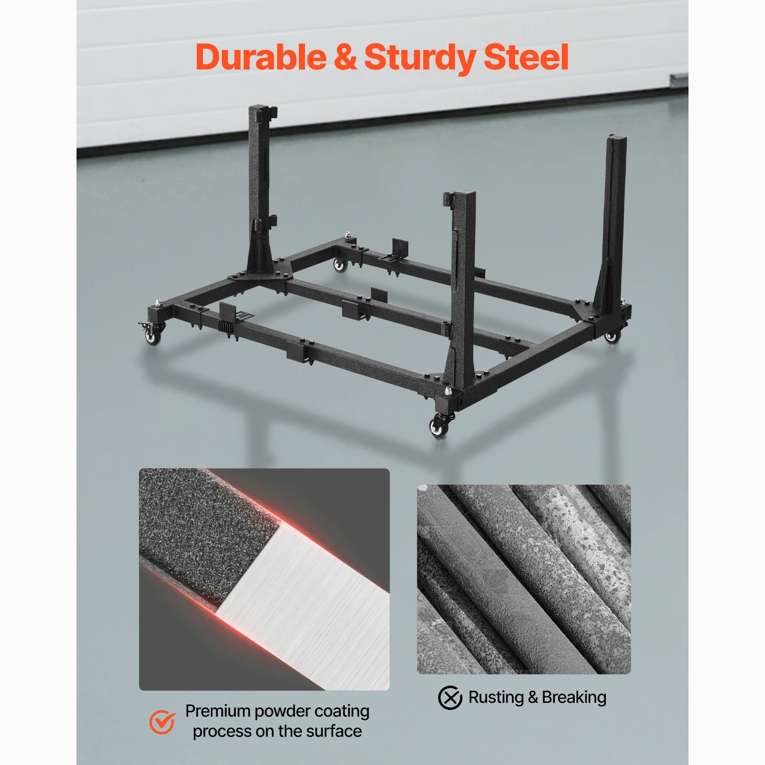 Steel Jeep Door Storage Cart for Wrangler JKU JL Gladiator