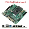 SZBOX 1264-NAS N100/N150 Motherboard 4*I226 2.5G LAN DDR5 4800MHz MAX Support 16G Dual Display M2 SSD NVMe/NGFF PCIe1X+6*SATA 1