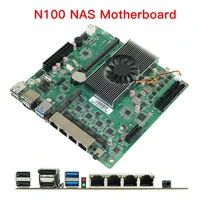 SZBOX 1264-NAS N100/N150 Motherboard 4*I226 2.5G LAN DDR5 4800MHz MAX Support 16G Dual Display M2 SSD NVMe/NGFF PCIe1X+6*SATA 1